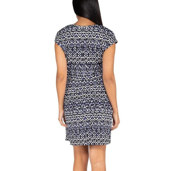 New Nicole Miller Women's Plus Twist Knot Lightweight Mini Dress - Picture 4 of 12